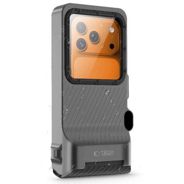 Tech-Protect IPX8 Pro Universal vandtæt dykkeretui 4.7-6.9" - Sort / grå
