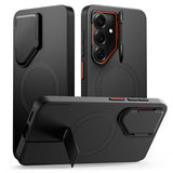 Samsung Galaxy S26 Tech-Protect Kevlar Aura Cover - MagSafe-kompatibel - Sort / Orange