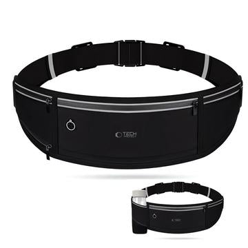 Tech-Protect M3 Universal sportstaske med flaskeholder - 6.9" - Sort