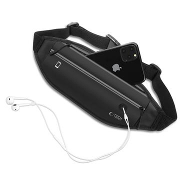 Tech-Protect M7 Universal Sport Waist Bag / Løbebælte - Sort