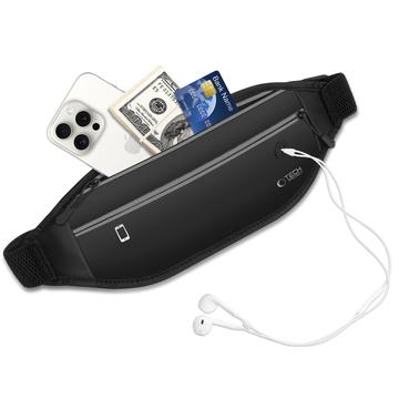 Tech-Protect M7 Universal Sport Waist Bag / Løbebælte - Sort
