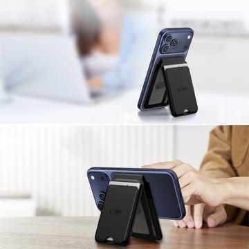 Tech-Protect MagWallet Stand MagSafe-kompatibel kortholder - Karbonfiber