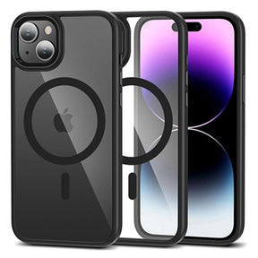 iPhone 15 Tech-Protect Magmat Cover - MagSafe Kompatibel - Sort / Klar
