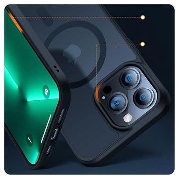 iPhone 15 Tech-Protect Magmat Cover - MagSafe Kompatibel - Sort / Klar