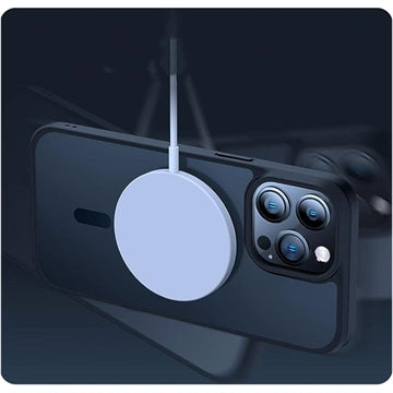 iPhone 15 Pro Tech-Protect Magmat Cover - MagSafe Kompatibel - Frostet Sort