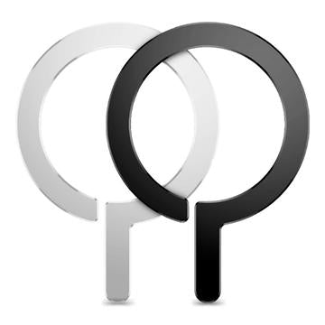 Tech-Protect MetalRing 2-pak MagSafe magnetisk ring - Sort & Sølv