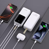 Tech-Protect PB03 Power Bank 30000mAh - 22.5W - Hvid