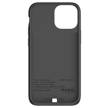 Tech-Protect Powercase iPhone 13 Mini Backup Battericover - Sort
