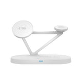 Tech-Protect QI15W-A41 3-i-1 MagSafe trådløs oplader - 15W/3W/2.5W - Hvid