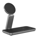 Tech-Protect QI15W-A47 3-i-1 foldbar MagSafe trådløs oplader - sort