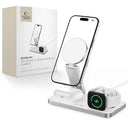 Tech-Protect QI15W-A47 3-i-1 foldbar MagSafe trådløs oplader - hvid
