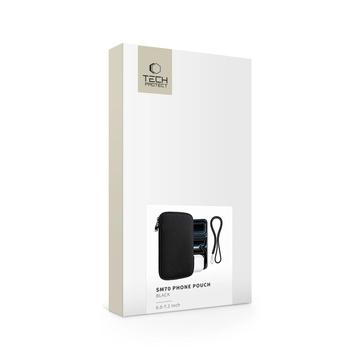 Tech-Protect SM70 Universelt telefoncover/etui - 6"-7.2" - Sort