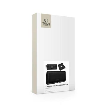 Tech-Protect SM90 Universal telefonhylster-etui med kortlomme 5.8-6.8" - Sort