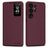 Samsung Galaxy S26 Ultra Tech-Protect Smart Clear View Flip etui med kortplads - Morbær