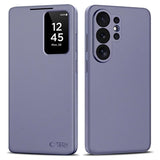 Samsung Galaxy S26 Ultra Tech-Protect Smart Clear View Flip etui med kortplads - Lilla
