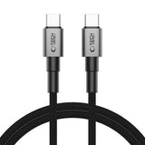 Tech-Protect UltraBoost DNA Type-C-kabel - PD 100W/5A, 100cm - jerngrå