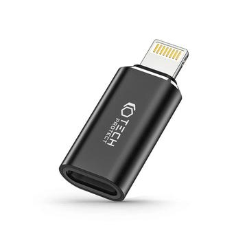 Tech-Protect UltraBoost Lightning til USB-C-adapter - sort