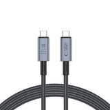 Tech-Protect UltraBoost Max USB 4.0 Type-C-kabel - PD240W, 2m, 8K 40Gbps - grå
