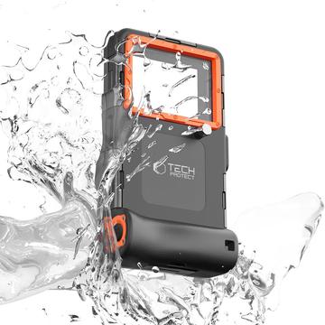 Tech-Protect Universal Dykning Vandtæt Etui - 6.7" - Orange