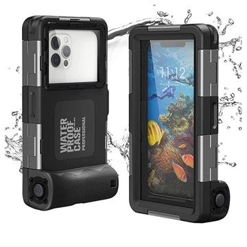 Tech-Protect Universal Dykning Vandtæt Etui - 6.7" - Sort