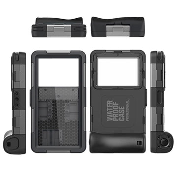 Tech-Protect Universal Dykning Vandtæt Etui - 6.7" - Sort