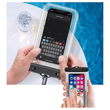 Tech-Protect Universal Vandtæt Taske - 6.9" - Sort / Klar