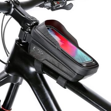 Tech-Protect V2 Universal Cykeltaske med Mobilholder - M - Sort