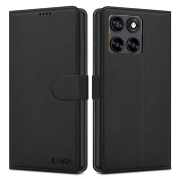 Motorola Edge 70 Fusion/70 Fusion+ Tech-Protect Pung Cover med Magnet og Stativ - Sort