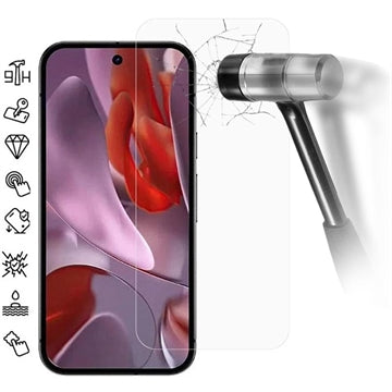 Google Pixel 9a Skærmbeskyttelse Hærdet Glas - Case Friendly - Gennemsigtig