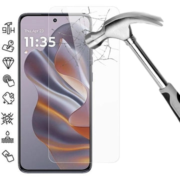 Motorola Edge 50 Neo Skærmbeskyttelse Hærdet Glas - Case Friendly - Gennemsigtig