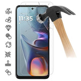 Motorola Moto E15 Skærmbeskyttelse Hærdet Glas - Case Friendly - Gennemsigtig