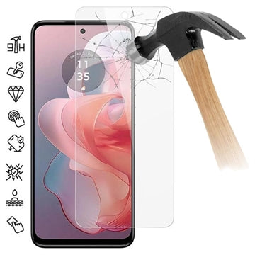 Motorola Moto G Power (2025) Skærmbeskyttelse Hærdet Glas - Case Friendly - Gennemsigtig