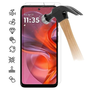 Motorola Moto G05 Skærmbeskyttelse Hærdet Glas - Case Friendly - Gennemsigtig