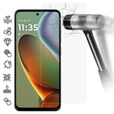 Motorola Moto G15 Skærmbeskyttelse Hærdet Glas - Case Friendly - Gennemsigtig