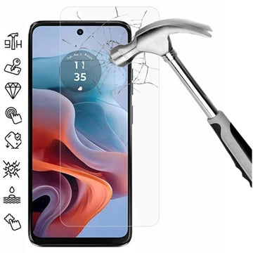 Motorola Moto G34/G45 Skærmbeskyttelse Hærdet Glas - 9H - Case Friendly - Klar