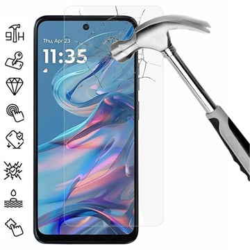 Motorola Moto G45 Skærmbeskyttelse Hærdet Glas - Case Friendly - Gennemsigtig