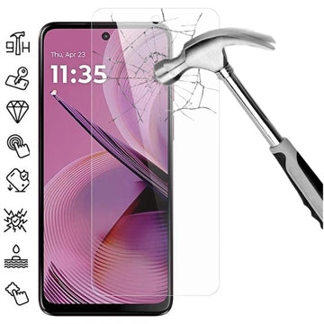 Motorola Moto G55 Skærmbeskyttelse Hærdet Glas - Case Friendly - Gennemsigtig