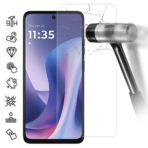 Motorola Moto G57 Skærmbeskyttelse Hærdet Glas - 9H - Case Friendly - Gennemsigtig