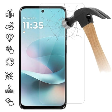 Motorola Moto G67 Power Skærmbeskyttelse Hærdet Glas - 9H - Case Friendly - Gennemsigtig