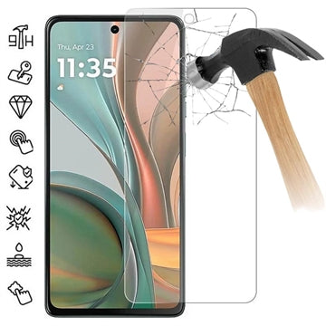 Motorola Moto G75 Skærmbeskyttelse Hærdet Glas - Case Friendly - Gennemsigtig