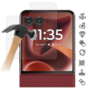 Motorola Razr 70 Ultra Skærmbeskyttelse Hærdet Glas - 9H - Case Friendly - Gennemsigtig