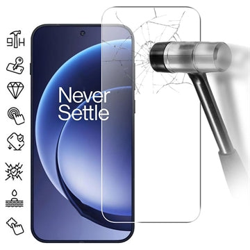 OnePlus 15 Skærmbeskyttelse Hærdet Glas - 9H - Case Friendly - Gennemsigtig