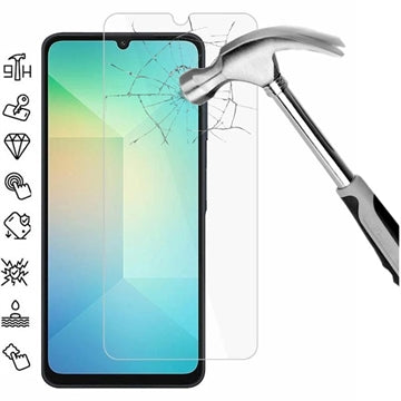 Samsung Galaxy A06 5G Skærmbeskyttelse Hærdet Glas - Case Friendly - Gennemsigtig
