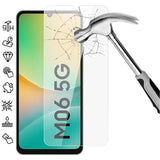 Samsung Galaxy M06 Skærmbeskyttelse Hærdet Glas - 9H - Case Friendly - Gennemsigtig