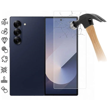 Samsung Galaxy Z Fold7 Skærmbeskyttelse Hærdet Glas - 9H - Case Friendly - Gennemsigtig