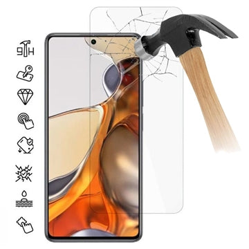 Xiaomi Poco M7 Skærmbeskyttelse Hærdet Glas - 9H - Case Friendly - Gennemsigtig