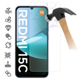 Xiaomi Redmi 15C Skærmbeskyttelse Hærdet Glas - 9H - Case Friendly - Gennemsigtig