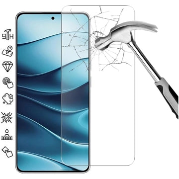 Xiaomi Redmi Note 14 4G/5G Skærmbeskyttelse Hærdet Glas - Case Friendly - Gennemsigtig