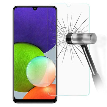 Samsung Galaxy A22 4G Skærmbeskyttelse Hærdet Glas - 9H - Gennemsigtig