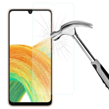 Samsung Galaxy A33 5G Skærmbeskyttelse Hærdet Glas - 9H, 0.3mm - Gennemsigtig